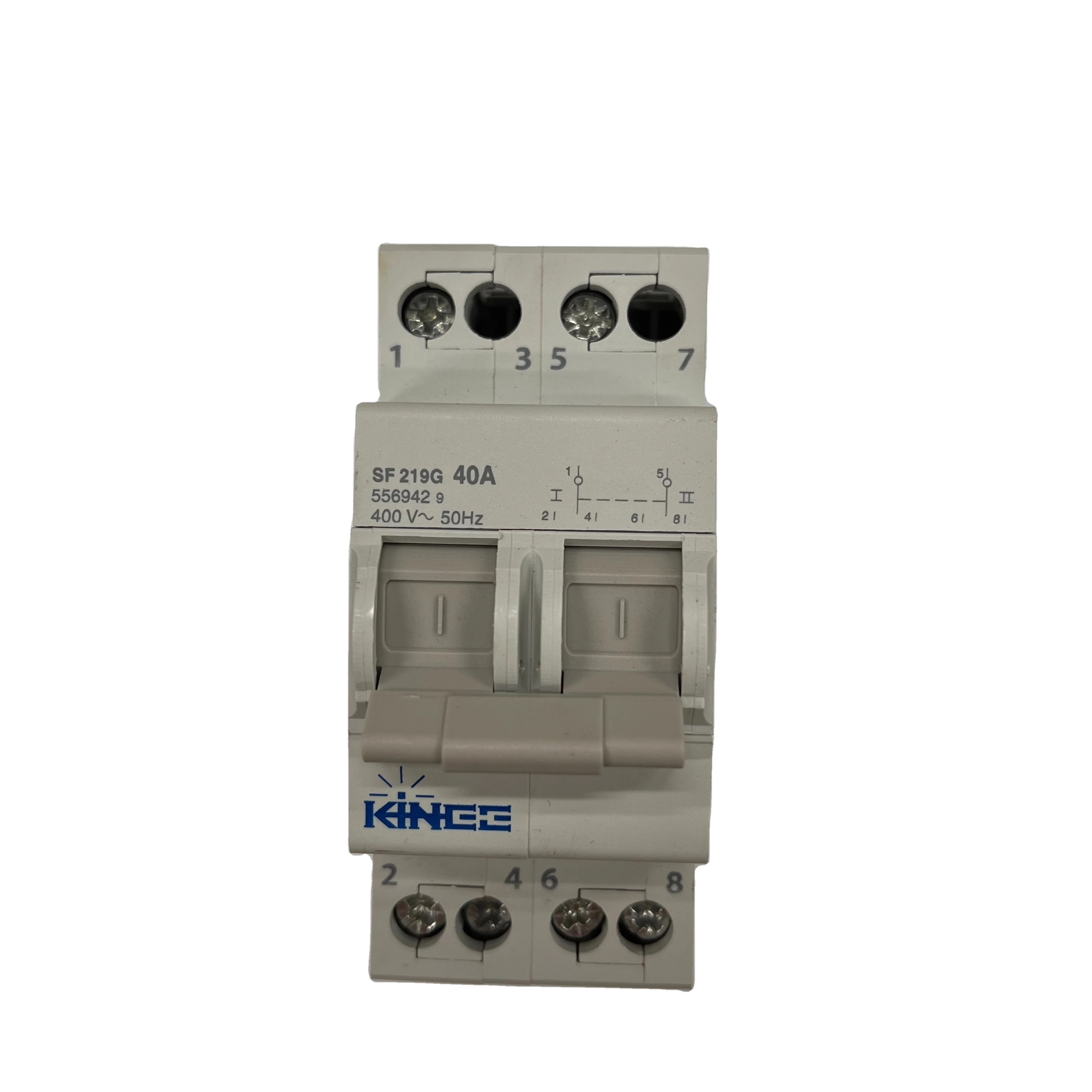 Kinee High Quality Isolating Circuit Breaker Automatic Change Over Switch PC CE Grey Micro Switch 2P