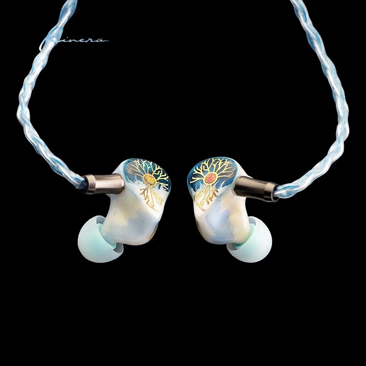 OEM Cute Girls Dj Wired Noise Cancelling Stereo In Ear Headphone In-Ear Monitor Professional Pc 3.5Mm Wired White Earphone