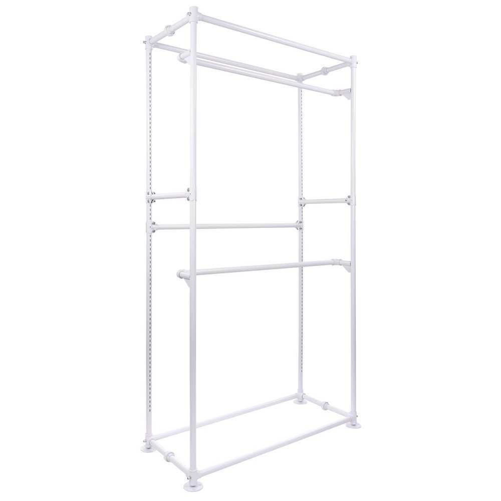 Wholesale multi-functional movable garment rack portable lifting type T-shirt display stand