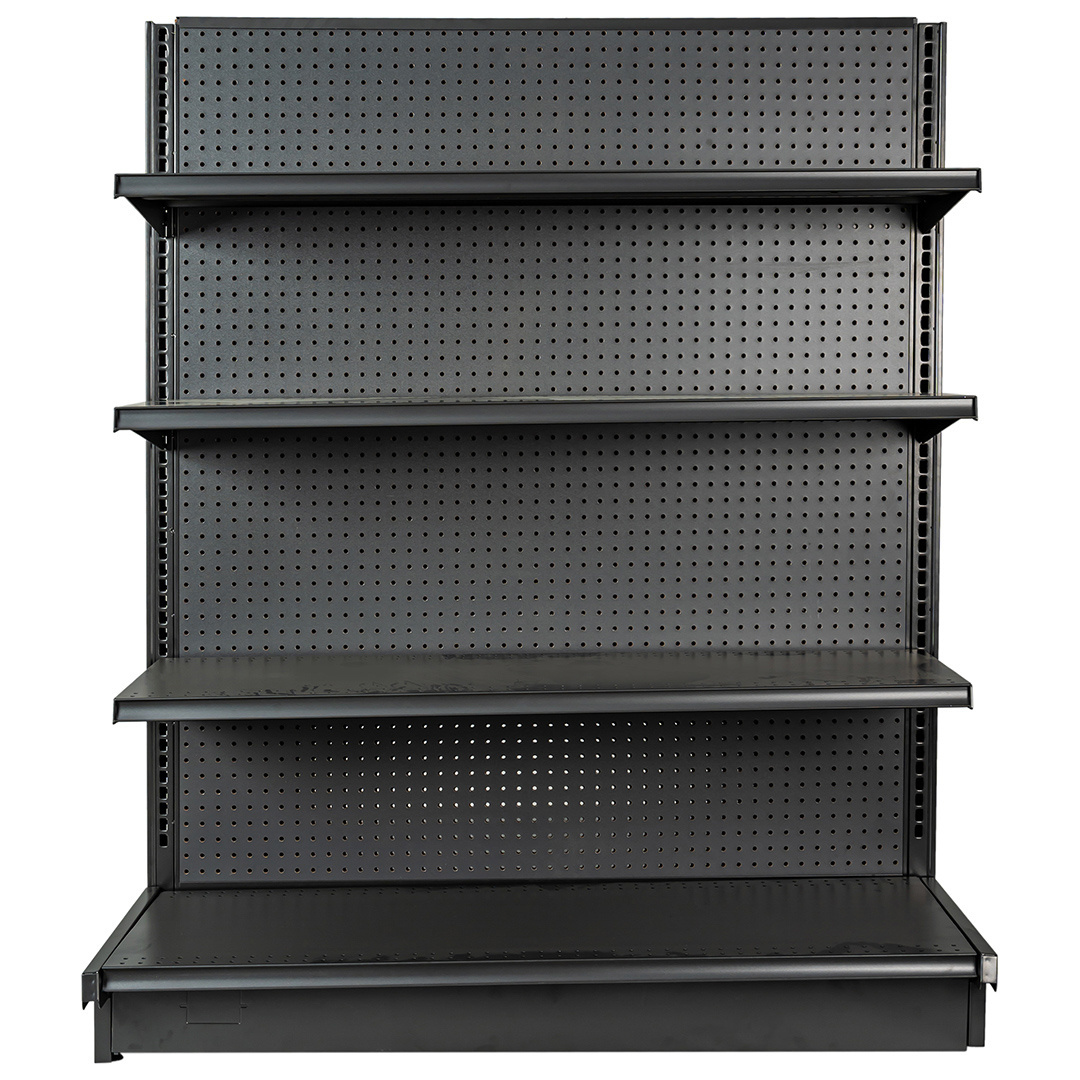 Metal Multiple Functions Double Sided Durable Gondola Shelving Systems Standing Shelves