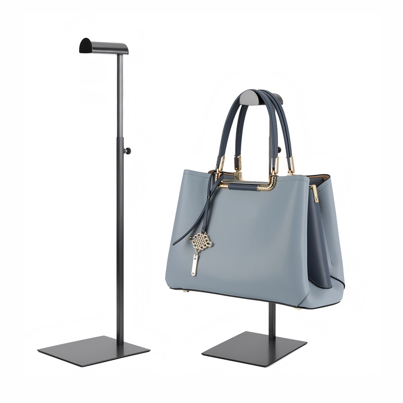 Handbag Store Wholesale Adjustable Gold Stainless Steel Countertop Bag Hanger Tabletop Tote Bag Display Stand