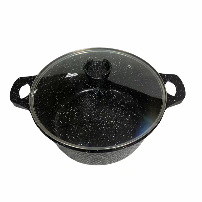 Granite die cast aluminum nonstick ceramic cookware sets granite frying pan marble cookware manufacturer