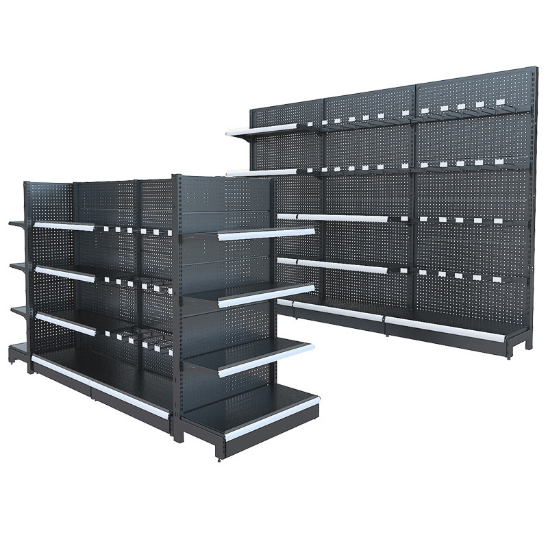 Customized Steel Display Racks Shelving Market Shelves General Supermarket Shelf Grocery Store For Shops