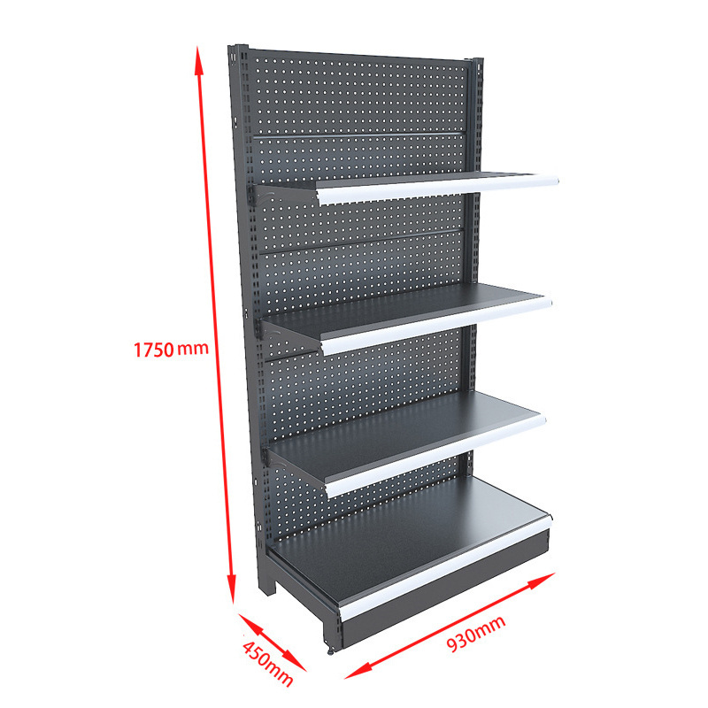 Supermarket shelf wholesale large business super shelf display rack convenience store snack shop shopping mall iron shelf