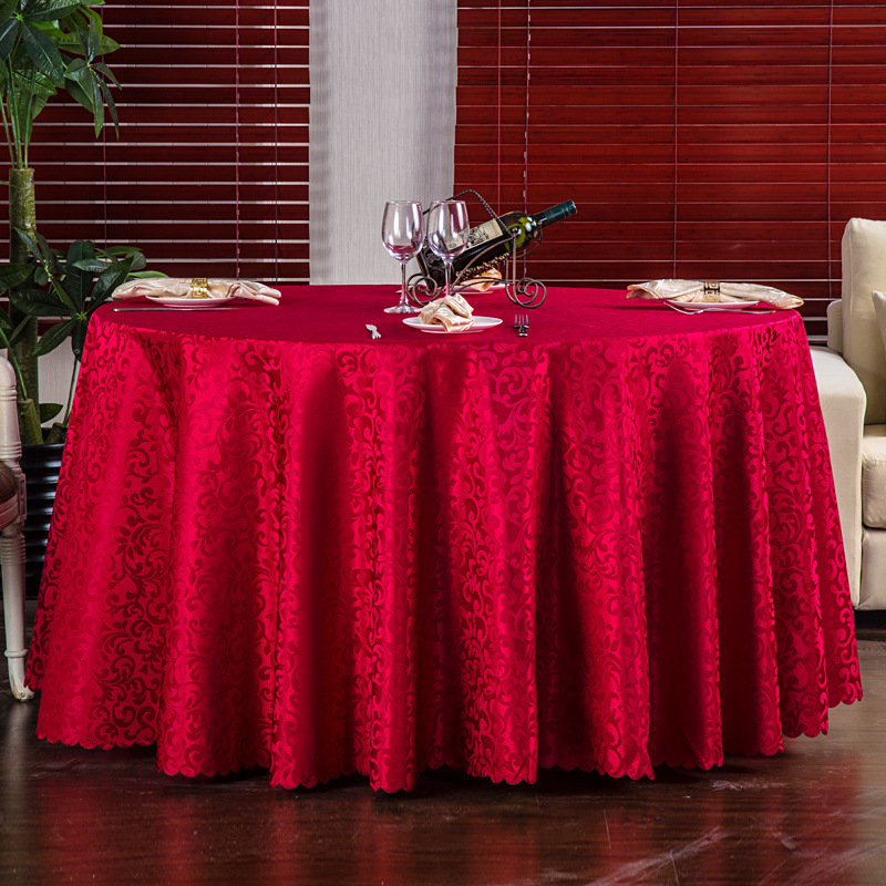 Wholesale light seamless round sequin embroidered rolls table cloth for coffee shop