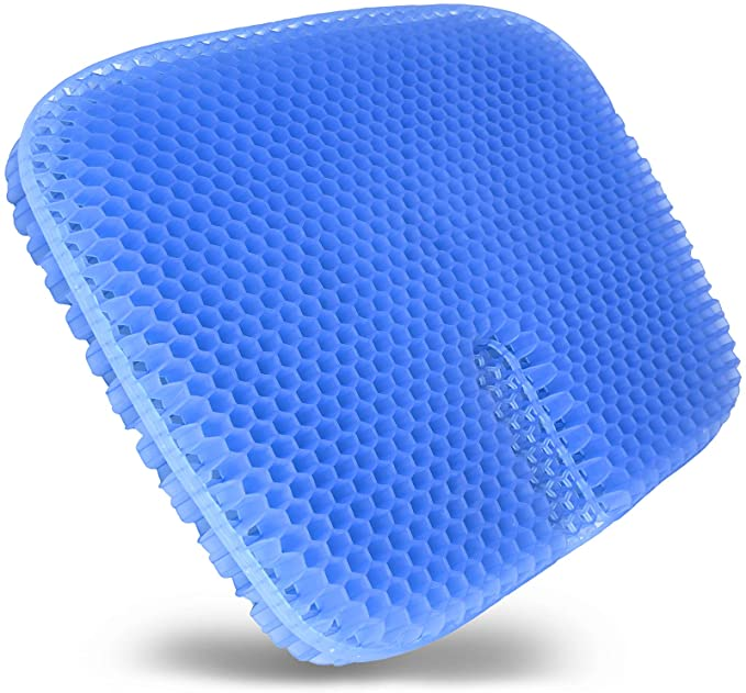 Gel Seat Pad Breathable Egg Support Honeycomb TPE Seat Cushion Home Office Chair Cushion Breathable Cool Square Cushion