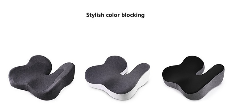 New Arrivals Pain Relief  Memory Foam Butt Car Seat Cushion Pad Orthopedic Ergonomic Support Home Office Chair Seat Cushion