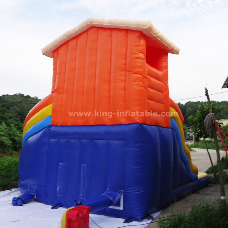 Hot Sale Commercial Inflatable Double Lane Backyard Slip Water Slide For Kids