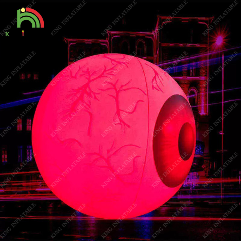 26 Ft Giant Inflatable Eyeballs Luminous Outdoor Yards Nightclub Party Event Halloween Decoration For Sale