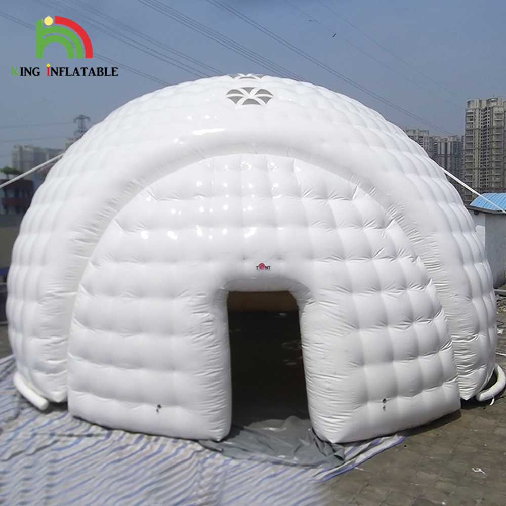 Large Igloo Tent White Round Shaped Outdoor Advertising Events Trade Shows Shelter  Inflatable Dome Marquee House