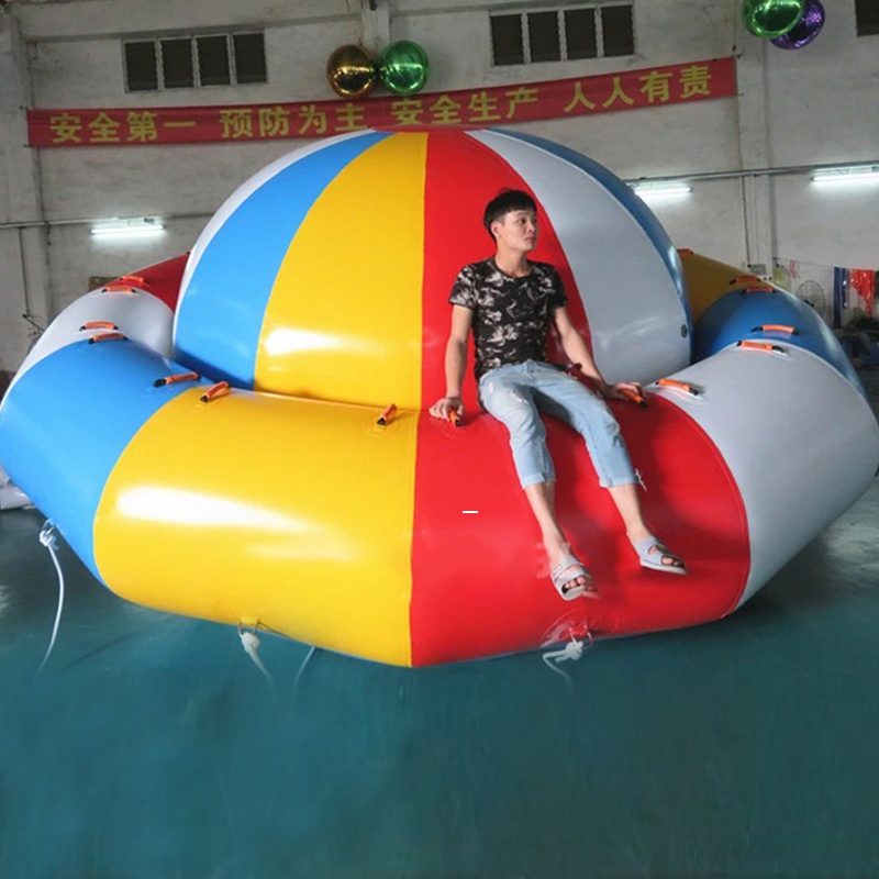 Inflatable Spinning UFO Disco Boat Towable Tube for Water Games