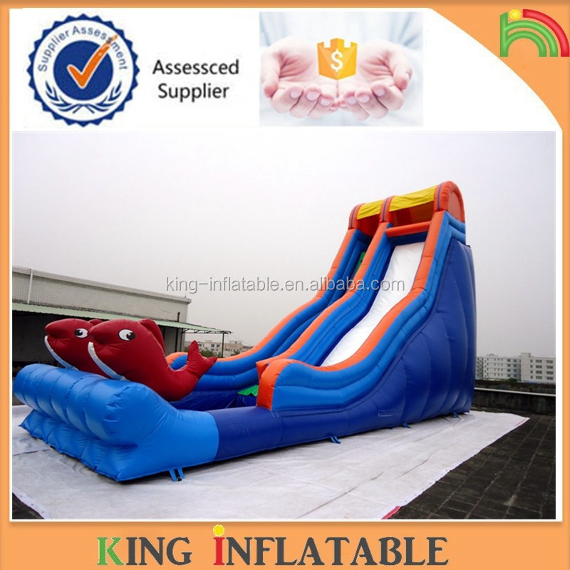 15ft 16ft 18ft 20ft 22ft Hot sale backyard inflatable water slide sun marble Commercial grade PVC inflatable water slide