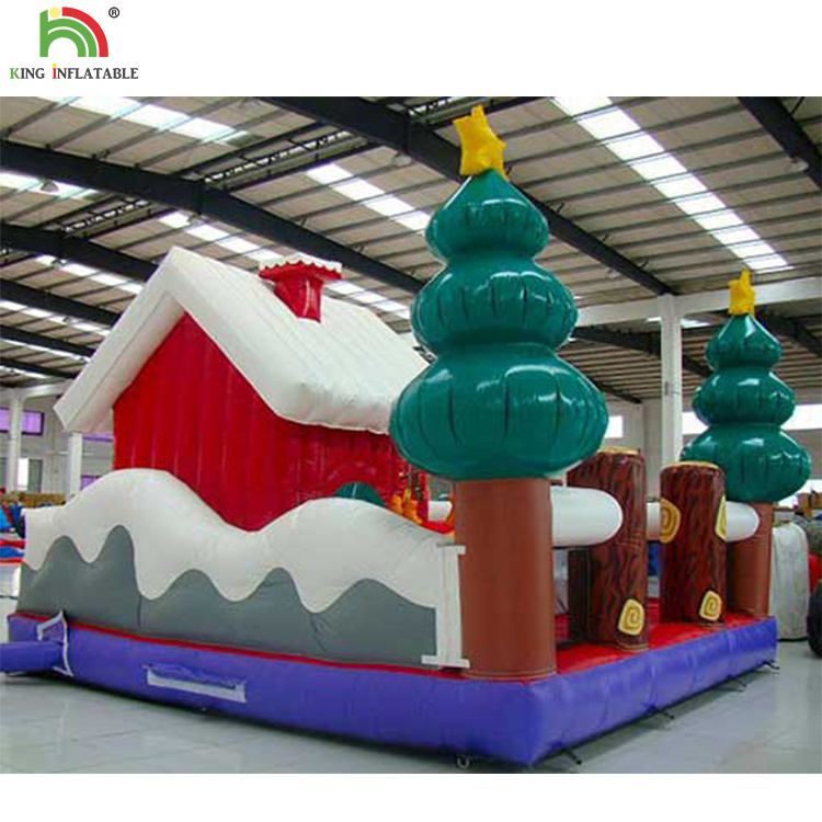 Xmas decoration inflatable christmas house christmas inflatable bounce house