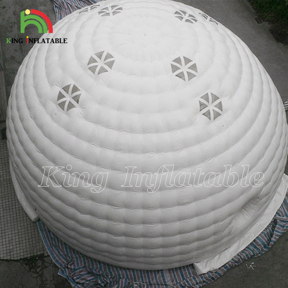 Large Igloo Tent White Round Shaped Outdoor Advertising Events Trade Shows Shelter  Inflatable Dome Marquee House