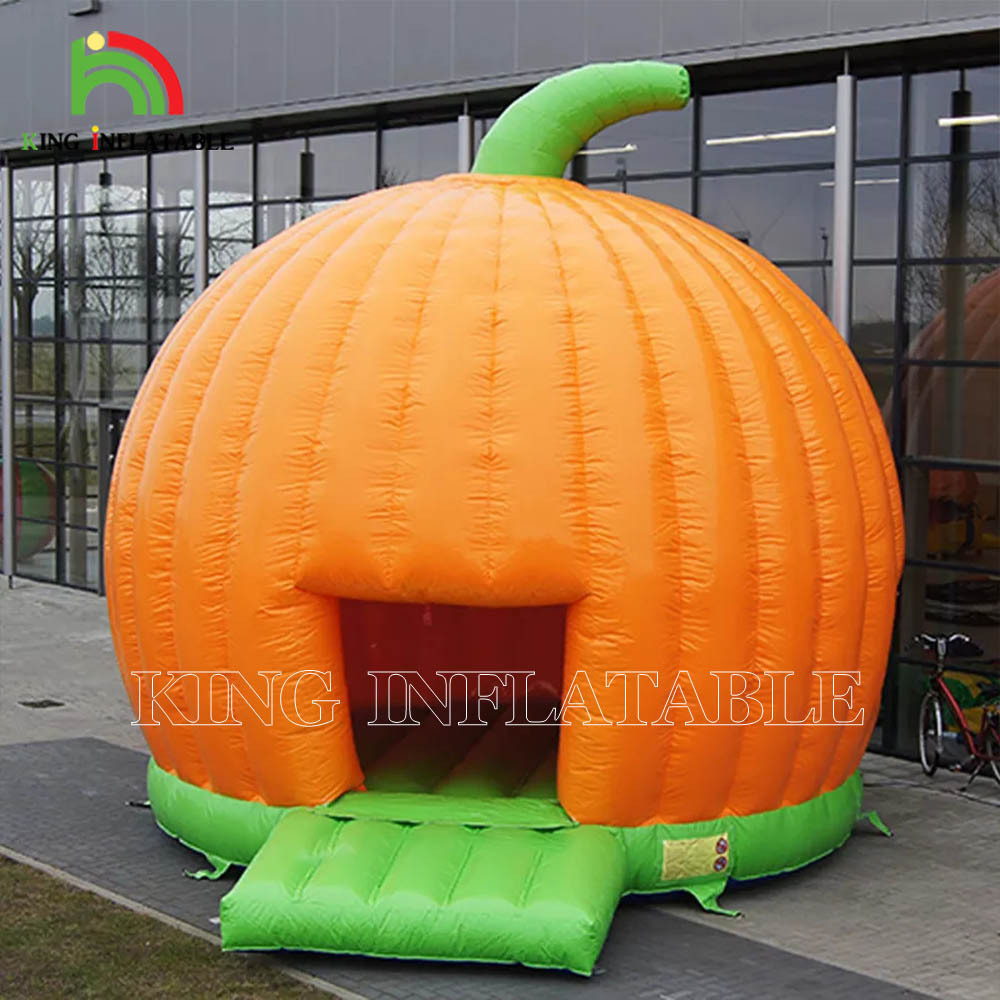 Halloween Party Inflatable Pumpkin Jumping Castle, Bouncy Pumpkin House Bouncer For Decoration