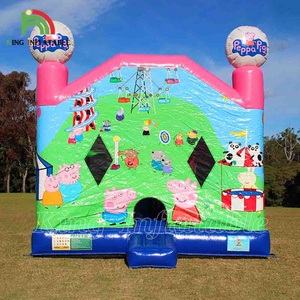 Pink & Green Girls Bouncy Castle Inflatable Bouncers Commercial Event Rent Kids Birthday Party Bounce Houses