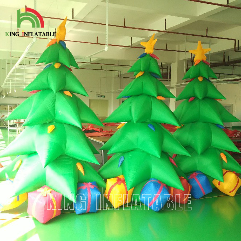 Inflatable Christmas Tree 20 Ft Outdoor Commercial Street Entrance Decorations Giant Airblown Trees