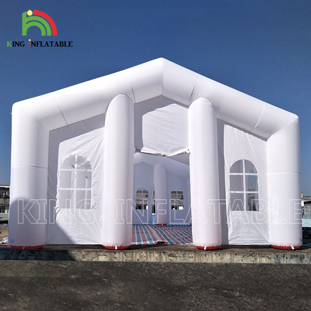 Giant White Wedding Inflatable Tents Outdoor Inflatable Led Light Wedding Church Tent For Event Party