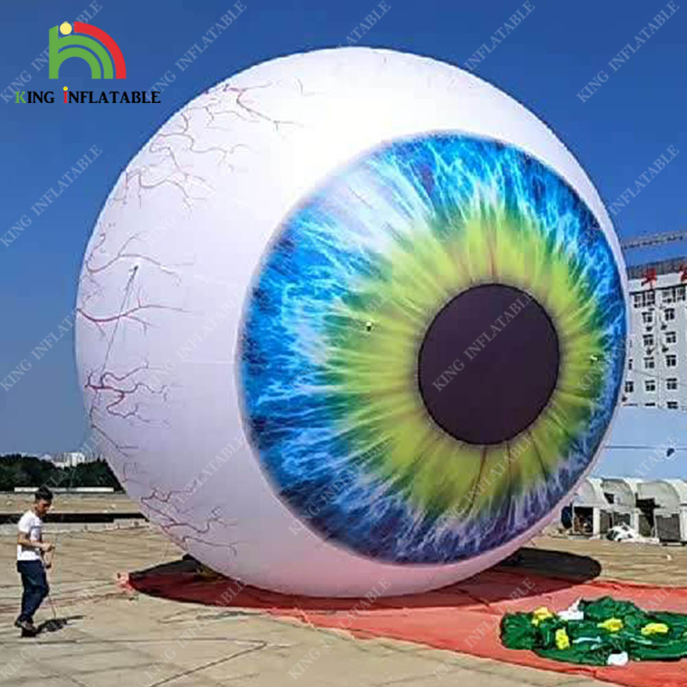 26 Ft Giant Inflatable Eyeballs Luminous Outdoor Yards Nightclub Party Event Halloween Decoration For Sale