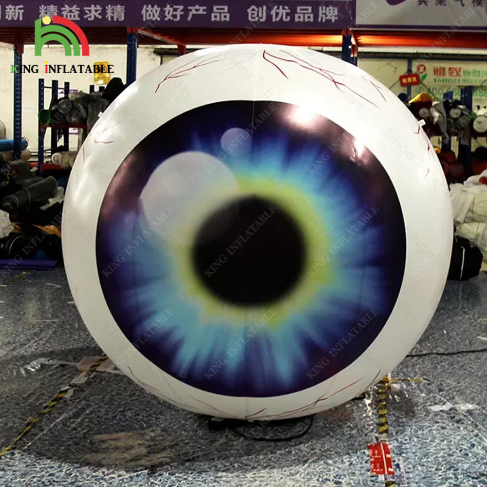 26 Ft Giant Inflatable Eyeballs Luminous Outdoor Yards Nightclub Party Event Halloween Decoration For Sale