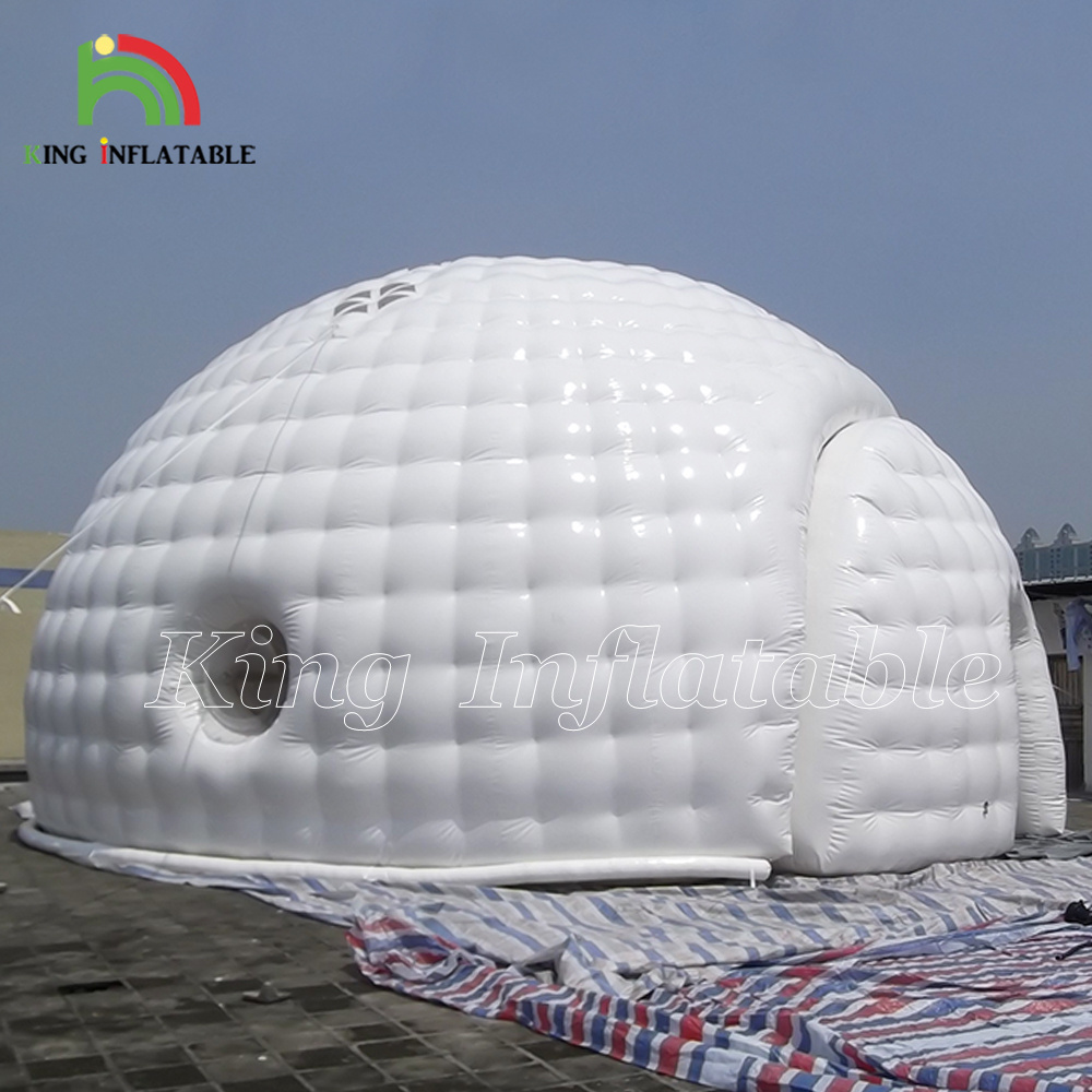 Large Igloo Tent White Round Shaped Outdoor Advertising Events Trade Shows Shelter  Inflatable Dome Marquee House