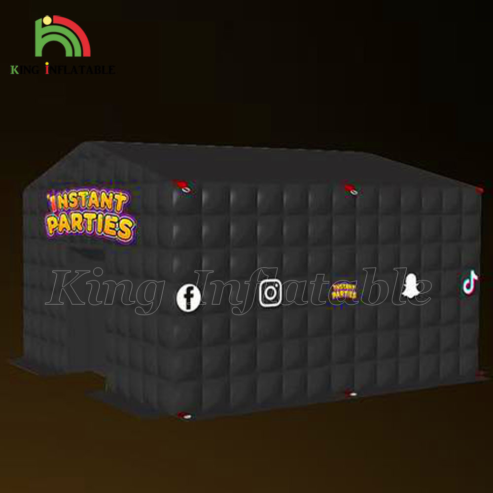 Club Party Nightclub Equipment Outdoor Cube Inflatable Tent Rental