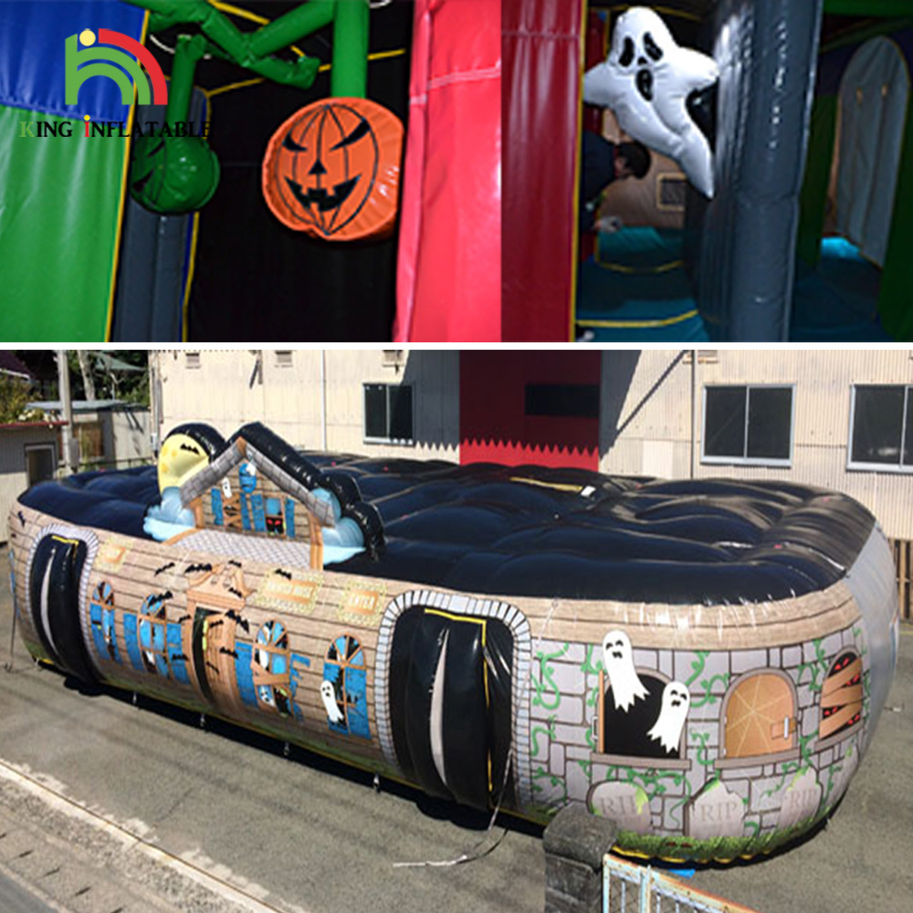 Inflatable Haunted House Maze Amazing Halloween Themed Giant Inflatable Maze Haunted For Sale