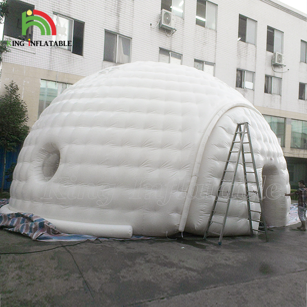 Large Igloo Tent White Round Shaped Outdoor Advertising Events Trade Shows Shelter  Inflatable Dome Marquee House