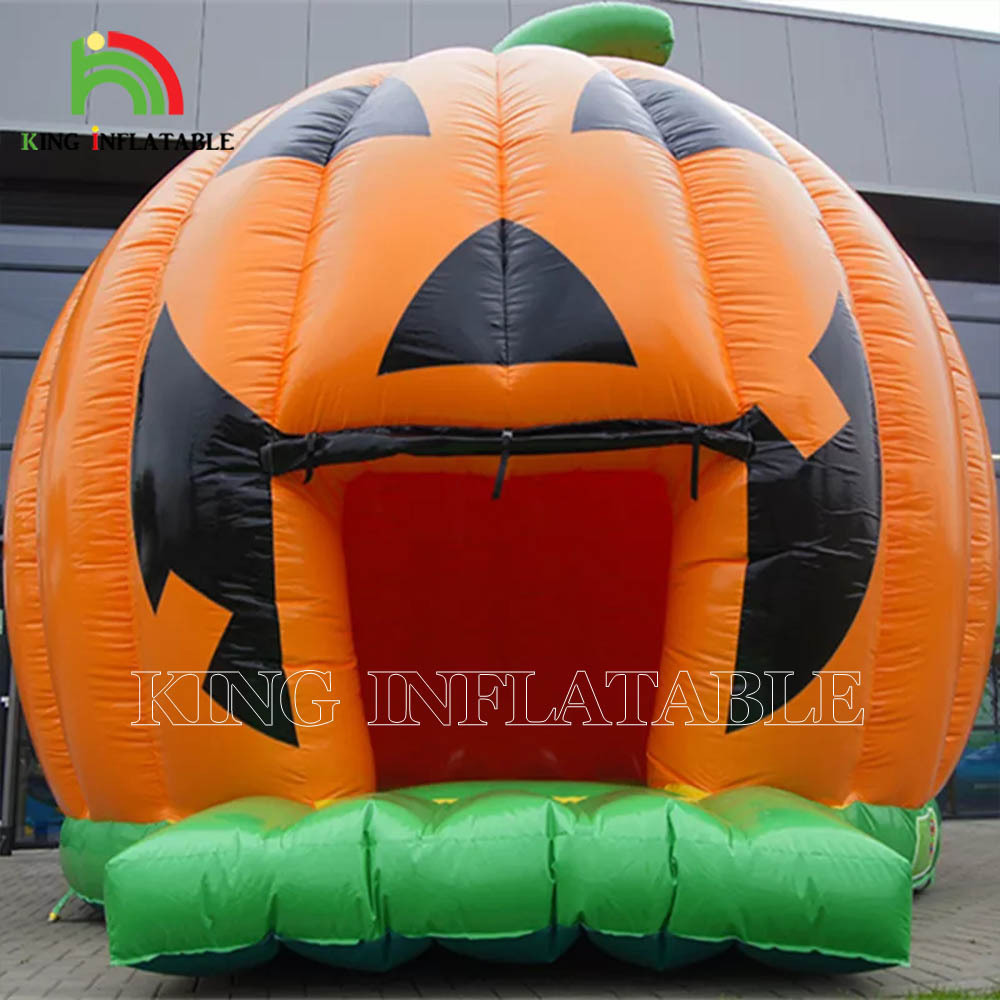 Halloween Party Inflatable Pumpkin Jumping Castle, Bouncy Pumpkin House Bouncer For Decoration