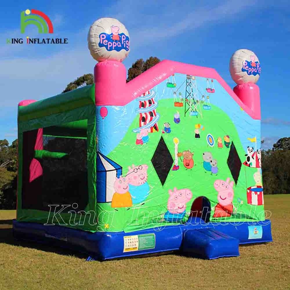 Pink & Green Girls Bouncy Castle Inflatable Bouncers Commercial Event Rent Kids Birthday Party Bounce Houses