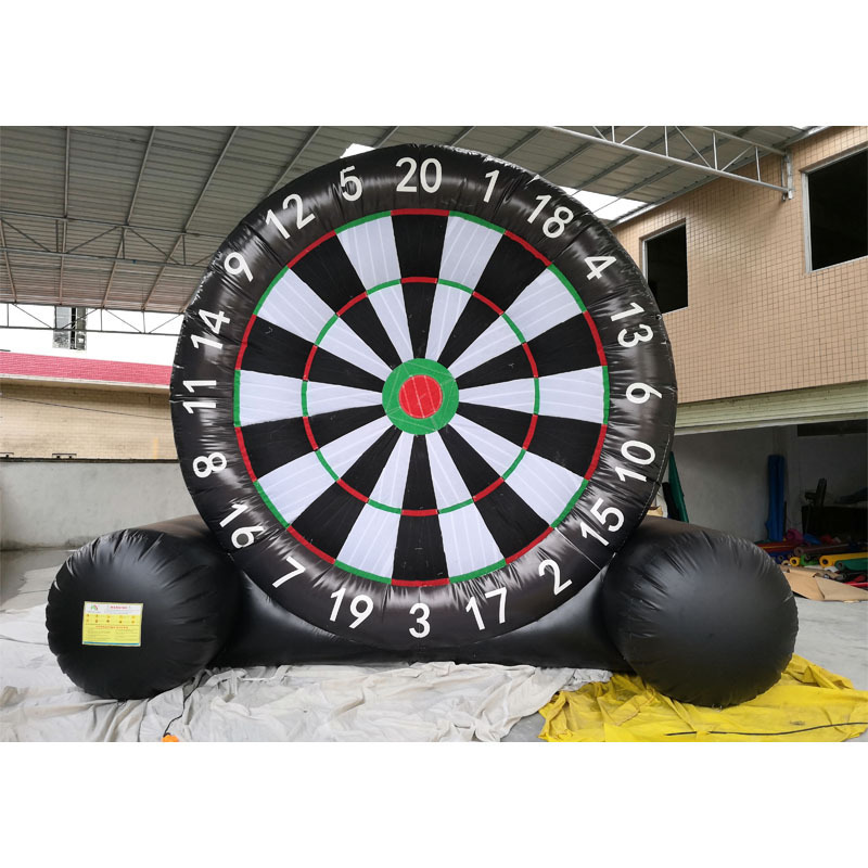 Ready to ship inflatable soccer dart board outdoor football game