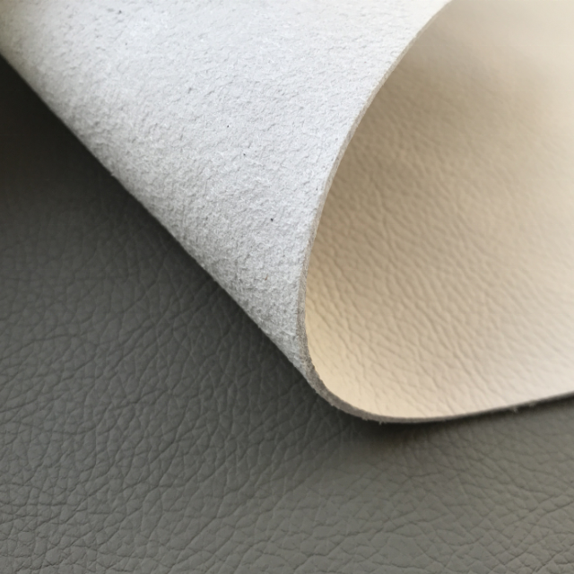 Waterproof Litchi Embossed PU Microfiber Leather Fabric Vinyl For Car Seat Cover