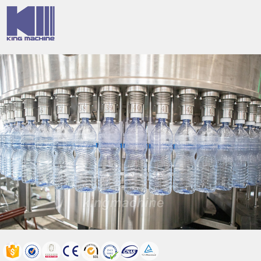 Full Automatic 3000BPH 0.2-2L Liquid Drinking Water Bottling Machines For Small Business