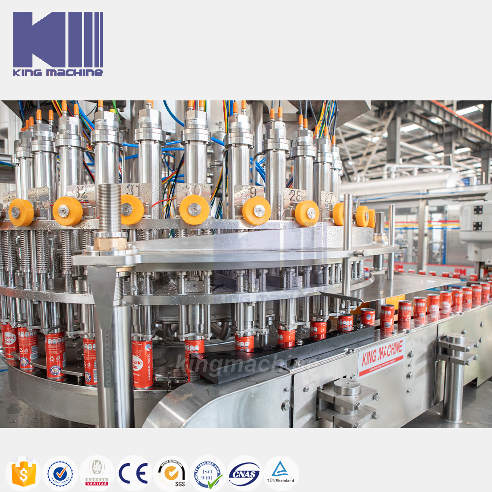 Factory direct supply canning line aluminum beer can fill machine tinned beer filling and sealing machine