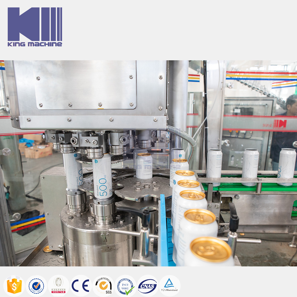 6000-10000CPH Automatic Plastic / Aluminum Tin Can Carbonated Soft Drink Liquid Filling Making Machine