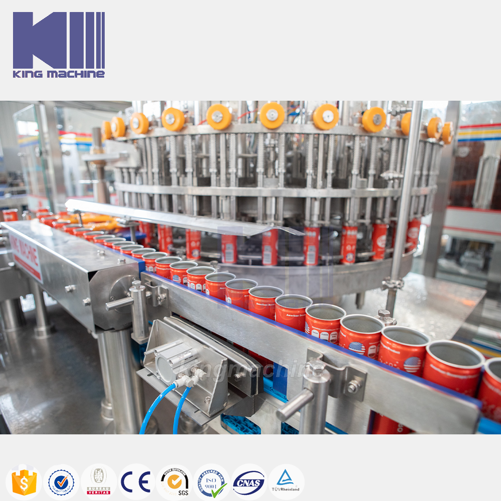 Factory direct supply canning line aluminum beer can fill machine tinned beer filling and sealing machine