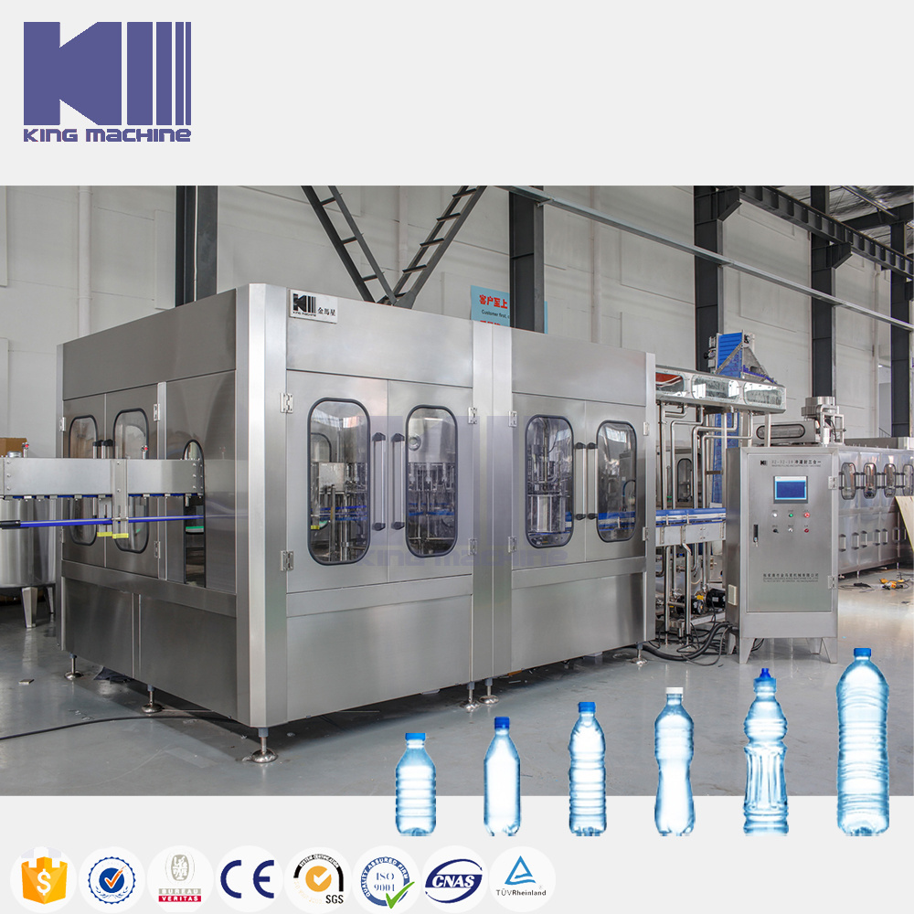 Full Automatic 3000BPH 0.2-2L Liquid Drinking Water Bottling Machines For Small Business