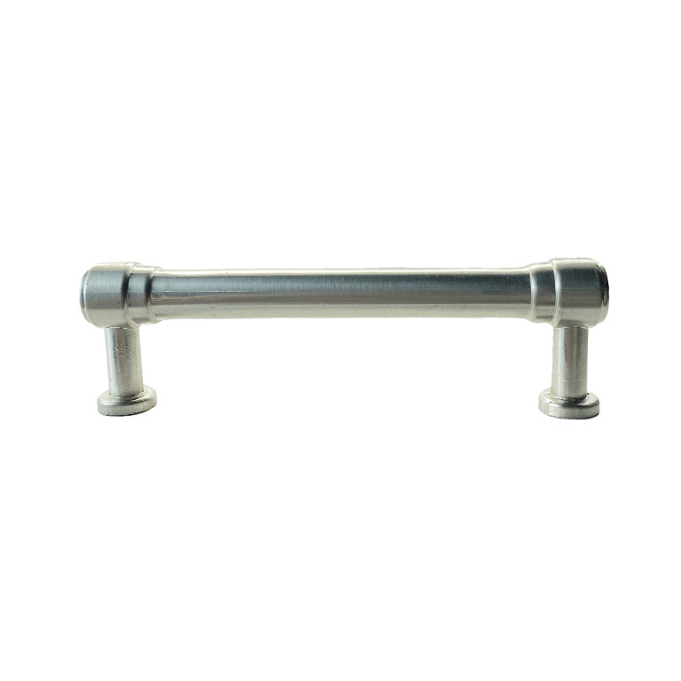 Guangdong furniture hardware supplier Zinc alloy modern door knobs and simple nickel brush wire handles for kitchen cabinets