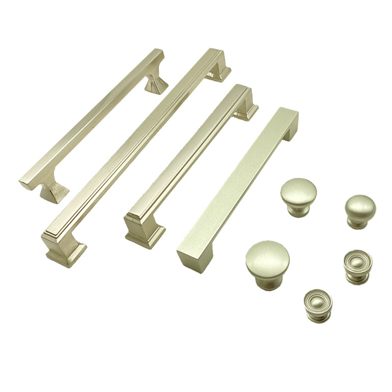 2022 new special aluminum heat resistant and Zinc alloy knobs modern door handle kitchen hardware silver cabinet handles