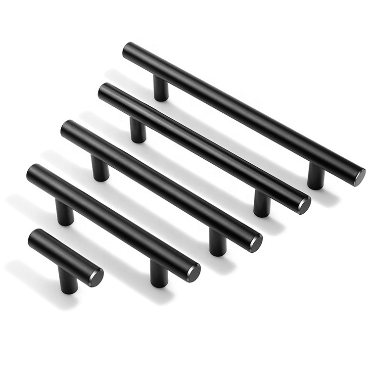 Professional Modern Brushed Nickel Drawer Pulls T Bar Pull Furniture Handles Cabinet Door Handle