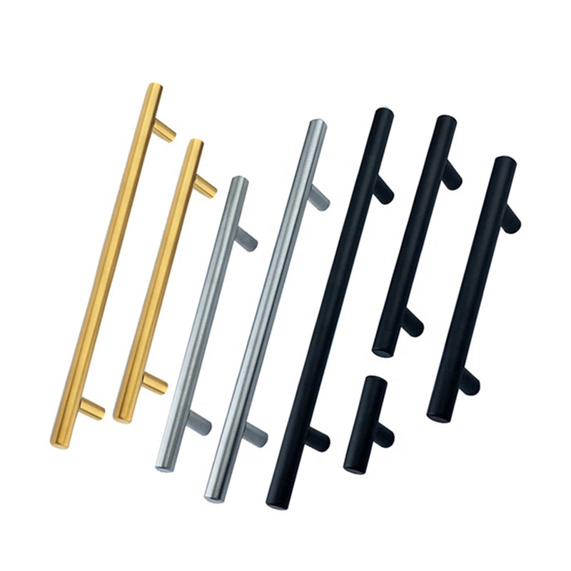 Professional Modern Brushed Nickel Drawer Pulls T Bar Pull Furniture Handles Cabinet Door Handle