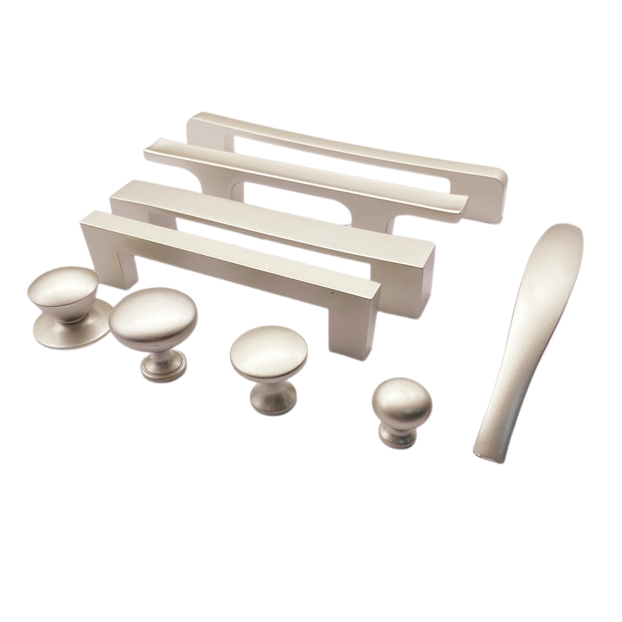 Aluminium Alloy Pulls Furniture Hardware Kitchen Cabinet Cupboard Dresser Wardrobe Drawer Door Gold Nickel Modern Pull Handles