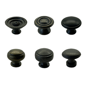 Furniture wardrobe aluminium alloy handle cabinet pull black drawer knobs furniture handles knobs