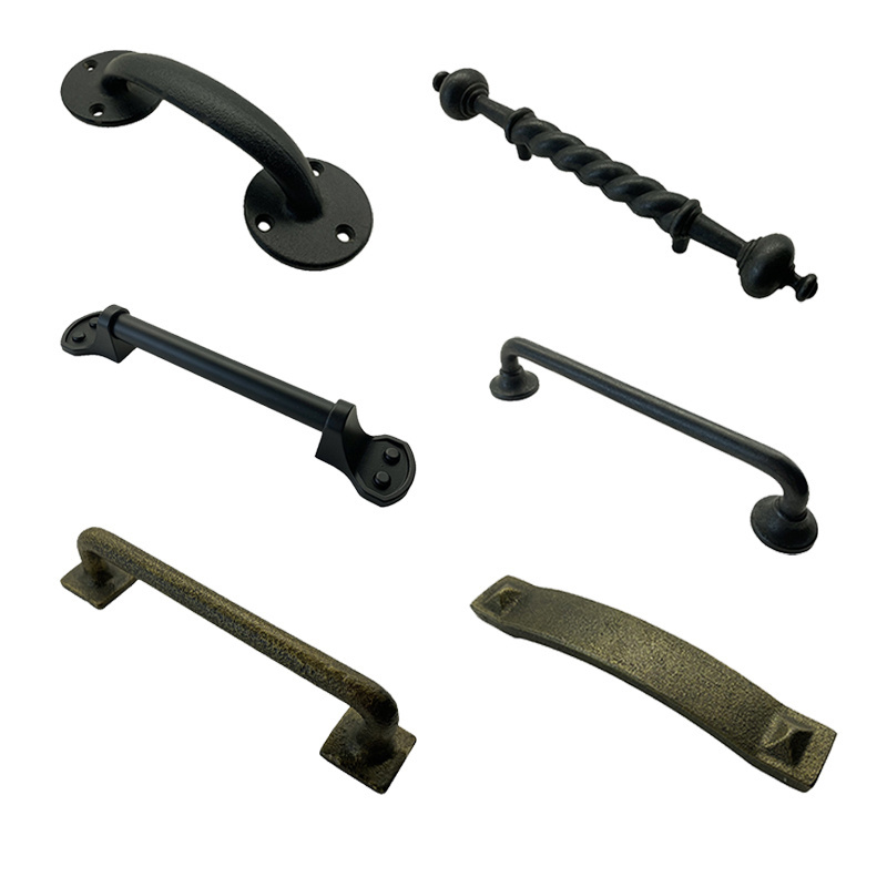 Wholesale Cast Iron Door Handle Black Cast Iron Door Pull Handle Custom Black Cast Iron Door Handle