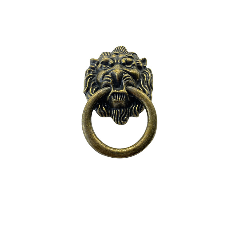 European alloy single hole lion head handle showroom handles fridge handle retro for bed