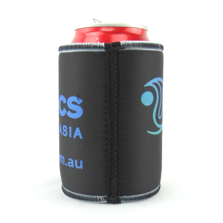 Neoprene sublimation printing tube drink can cooler for beer with custom logo