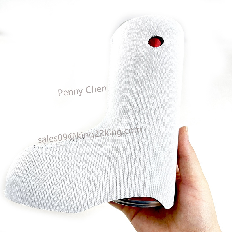 sublimation blank neoprene slim can cooler shoe shape holder