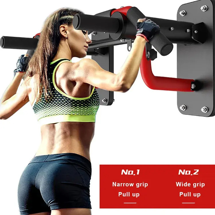 Indoor Fitness Equipment Home Gym Multi-function Wall Mounted Horizontal Bar Arm Muscles Training Pull-ups Sandbag Rack