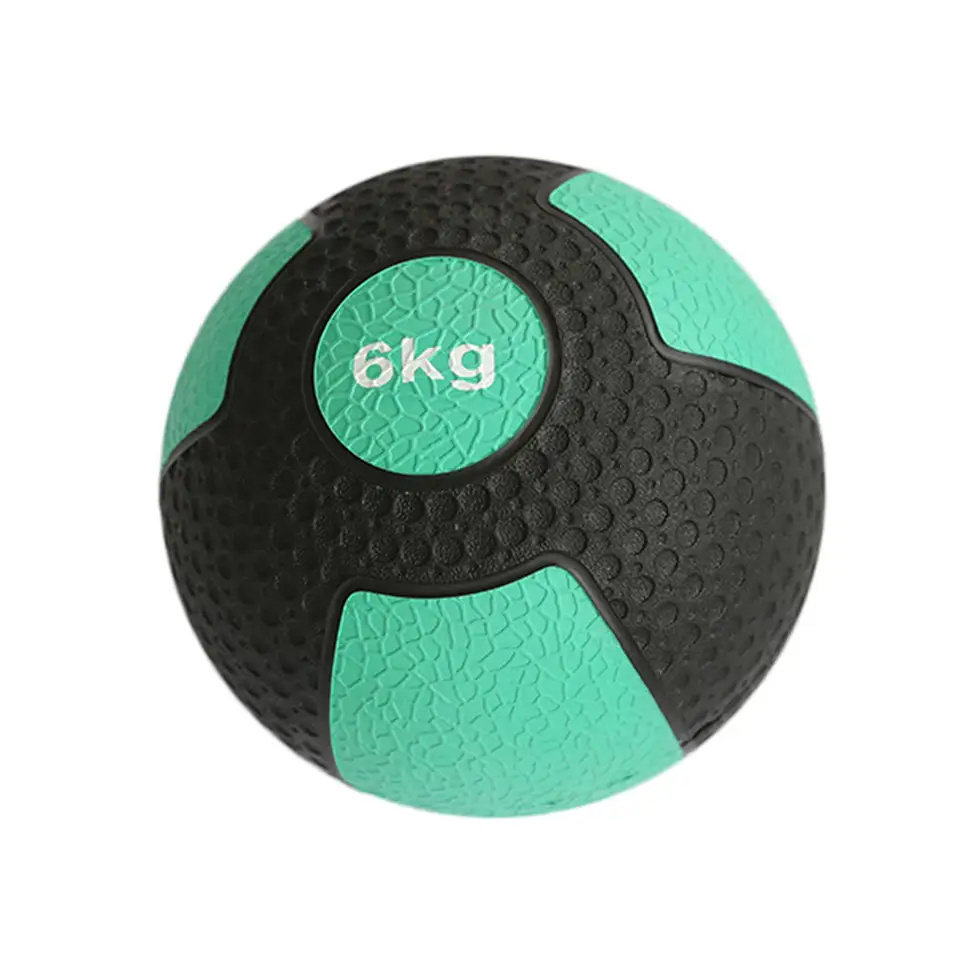 Fashion Muscle Strength Training Rubber Balls Balance Training 1-10kg Double Color Gym Exercise Weighted Medicine Ball