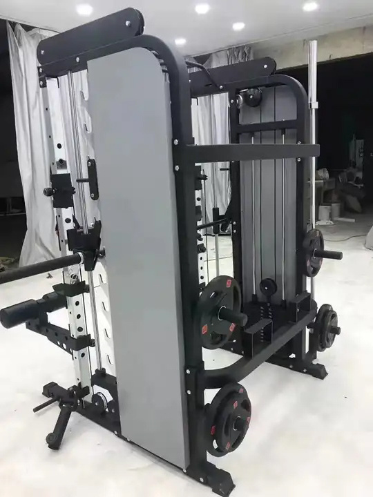 Home Gym Cable Crossover Machine Squat Rack Multi-functional Trainer Smith Machine Crossover Trainer Smith Machine